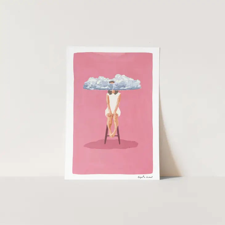 Head in the Clouds print by Giselle Dekel