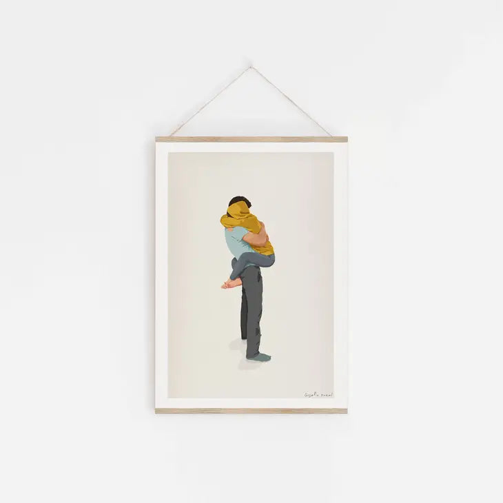 Hug Me print by Giselle Dekel
