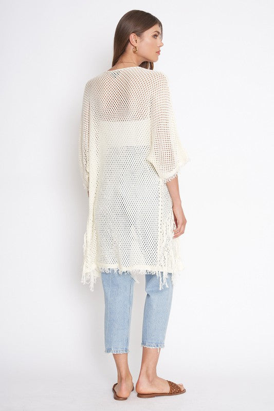 Summer Kimono in neutral cream