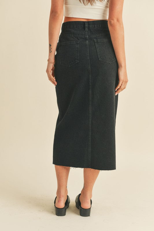 Kat denim skirt in dark wash