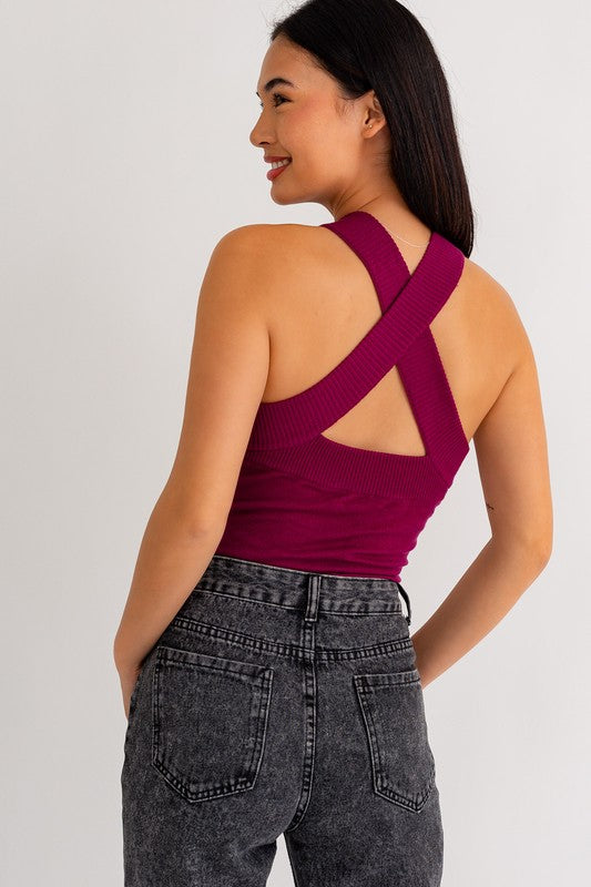 Reese halter bodysuit