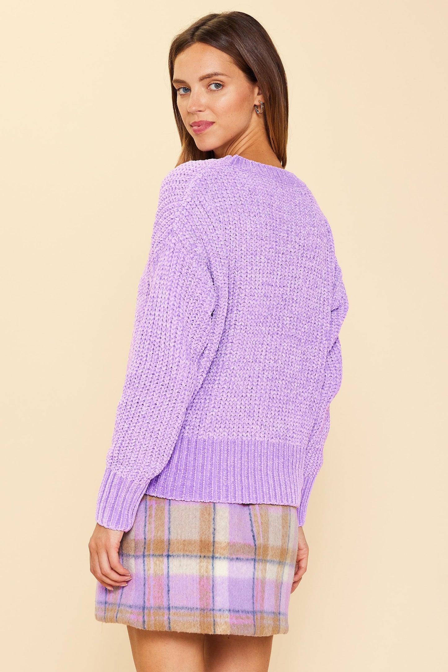 Katy super cozy sweater in Lavender