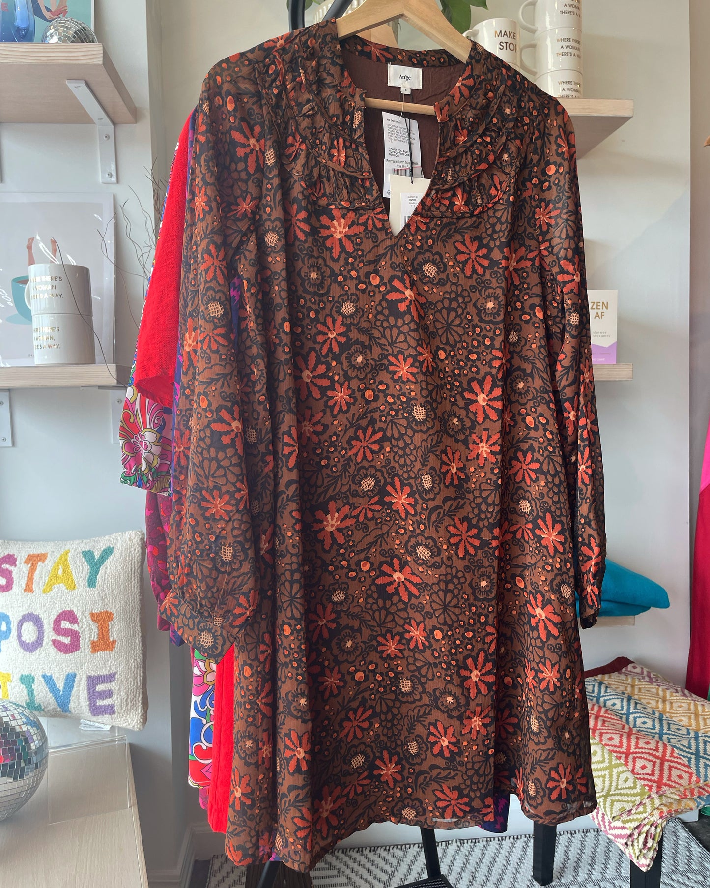 Emma autumn floral dress