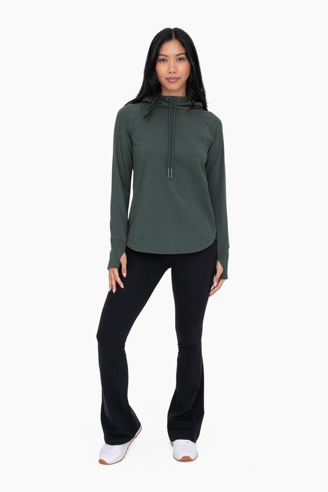 Look Alive hoodie in dark olive