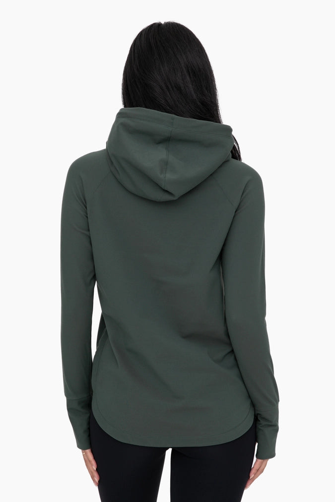 Look Alive hoodie in dark olive