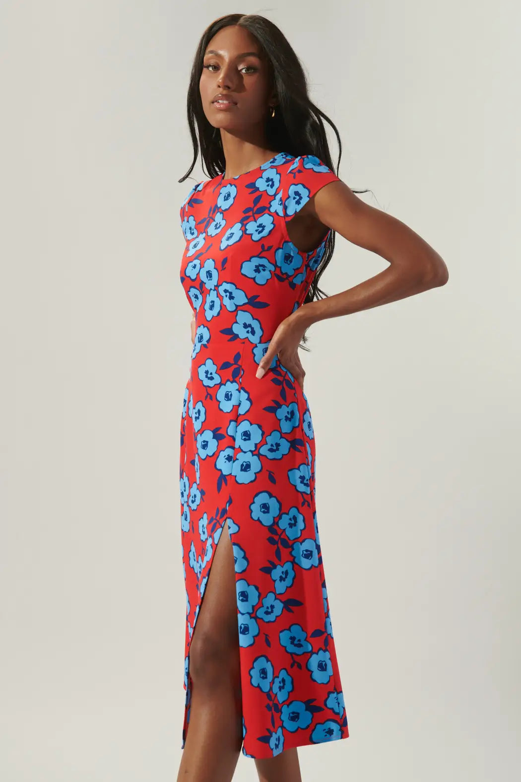 Millie floral midi dress
