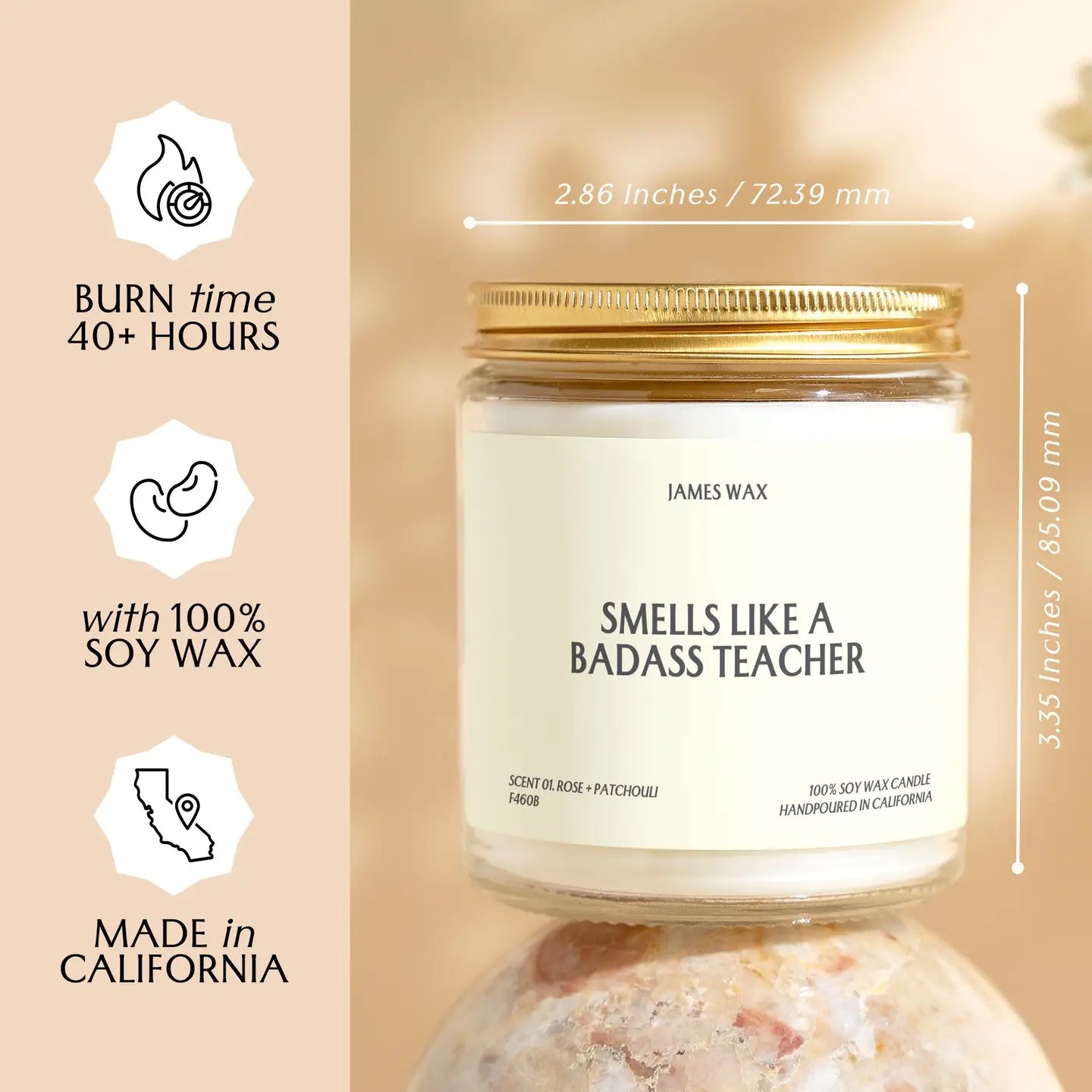 badass teacher candle
