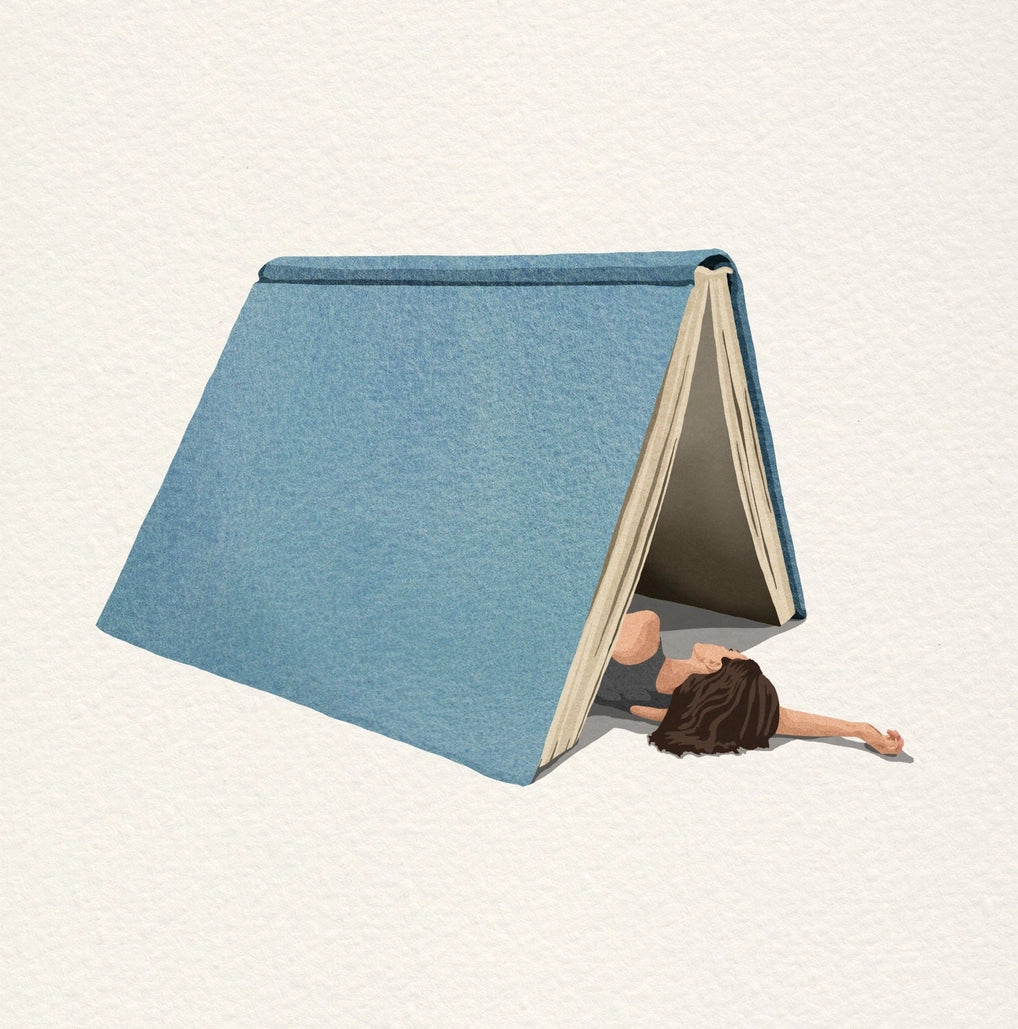 Book Lover print by Giselle Dekel