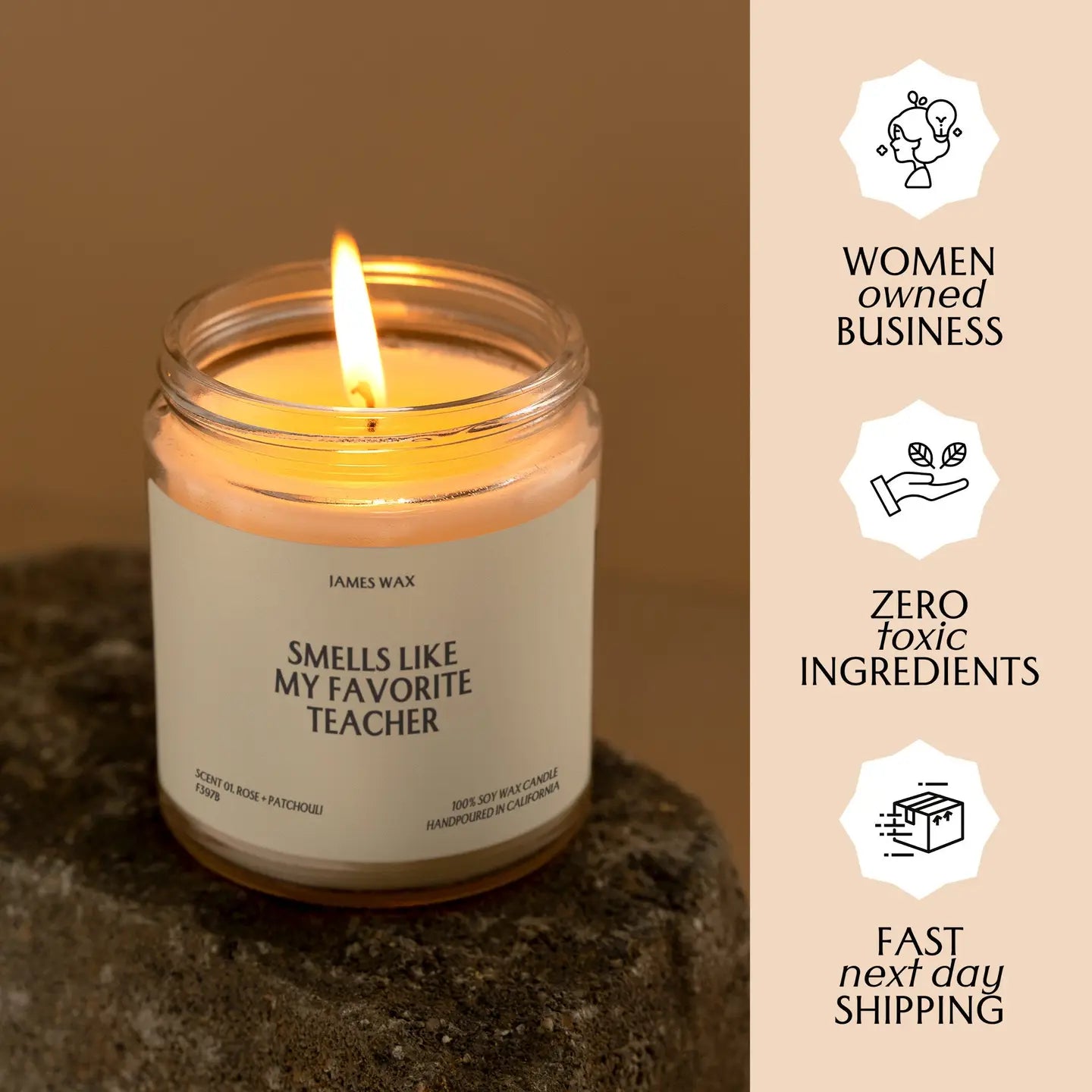 favorite teacher candle