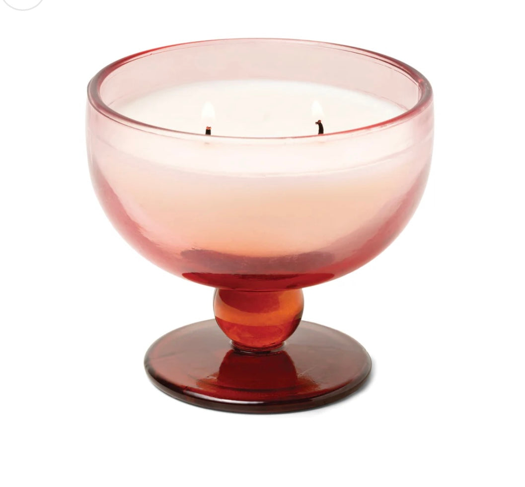 Aura tinted goblet - rose - saffron rose 6oz