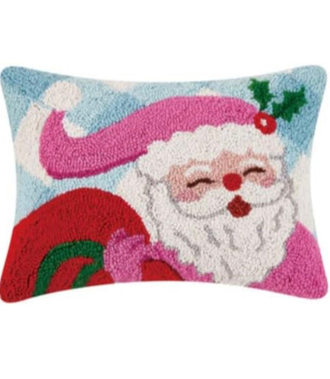 Cheery Santa pillow