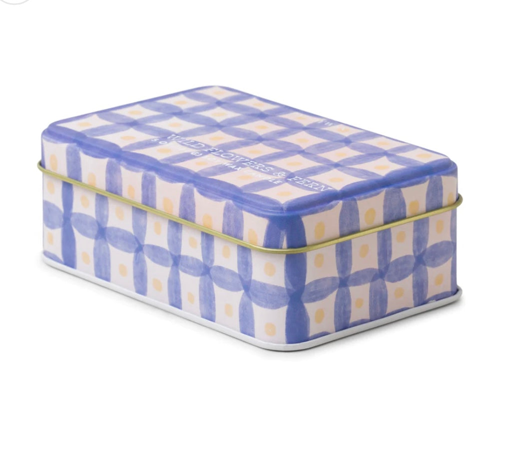 Everyday printed tin candle - wildflowers & fern 5oz