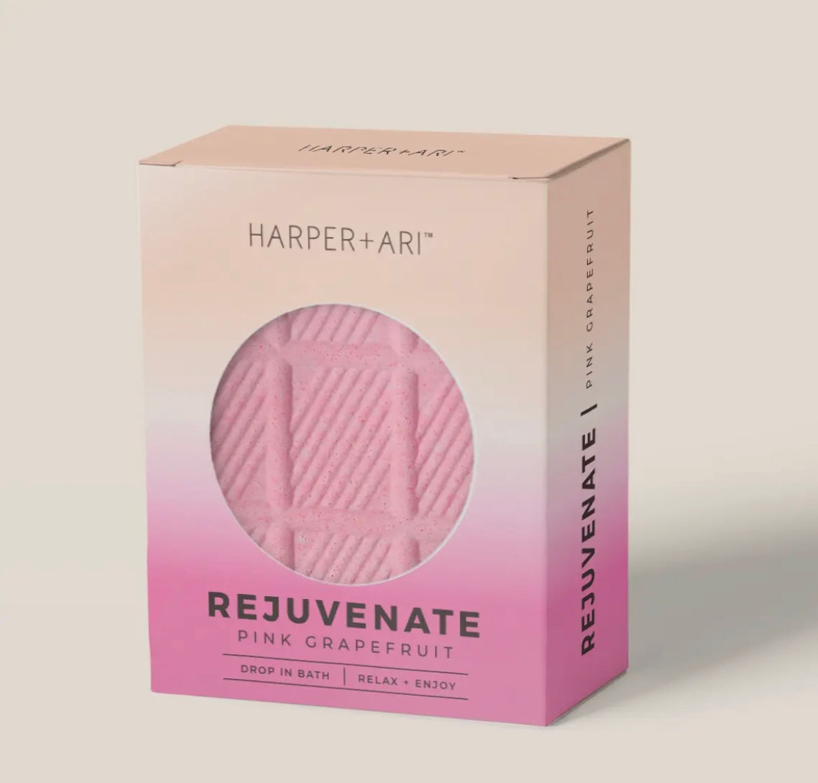 REJUVENATE pink grapefruit bath bomb