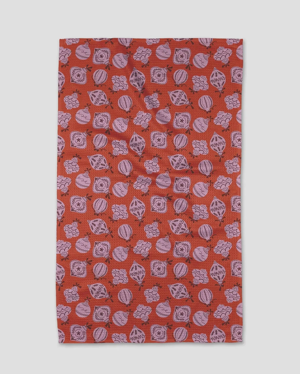 *Holiday* Geometry Tea Towel- Cheery Ornaments