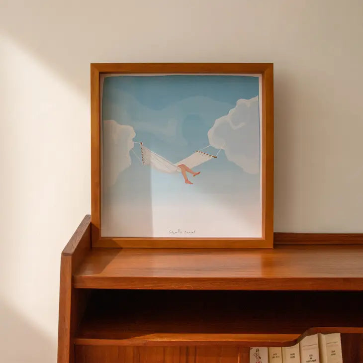 Sleeping in the Clouds print by Giselle Dekel