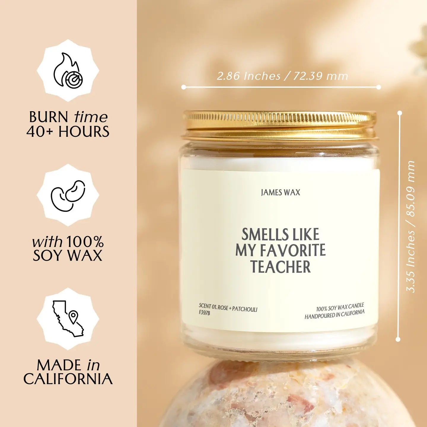 favorite teacher candle