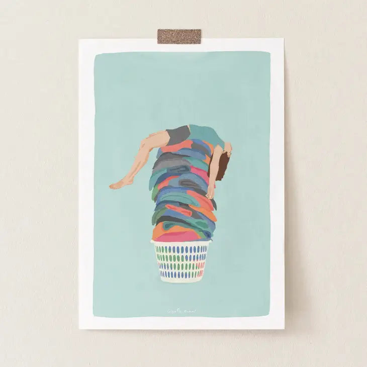 Laundry Day print by Giselle Dekel