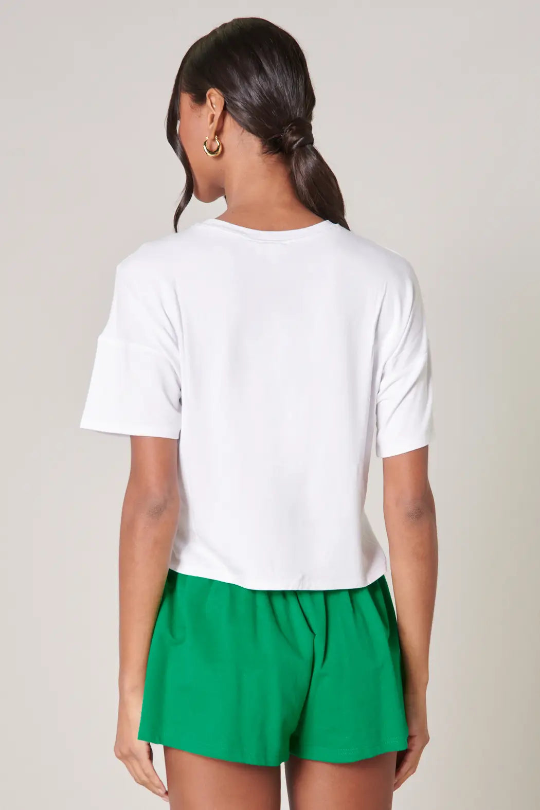 'All Day Every Day' jersey tee in white