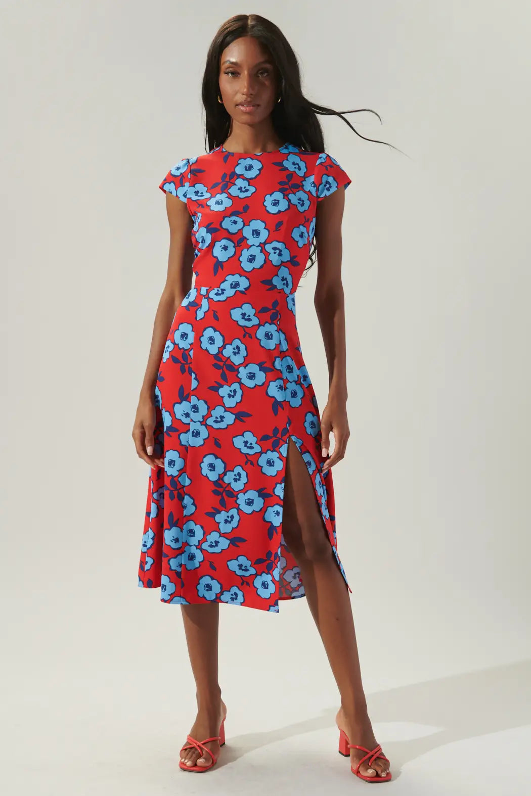 Millie floral midi dress