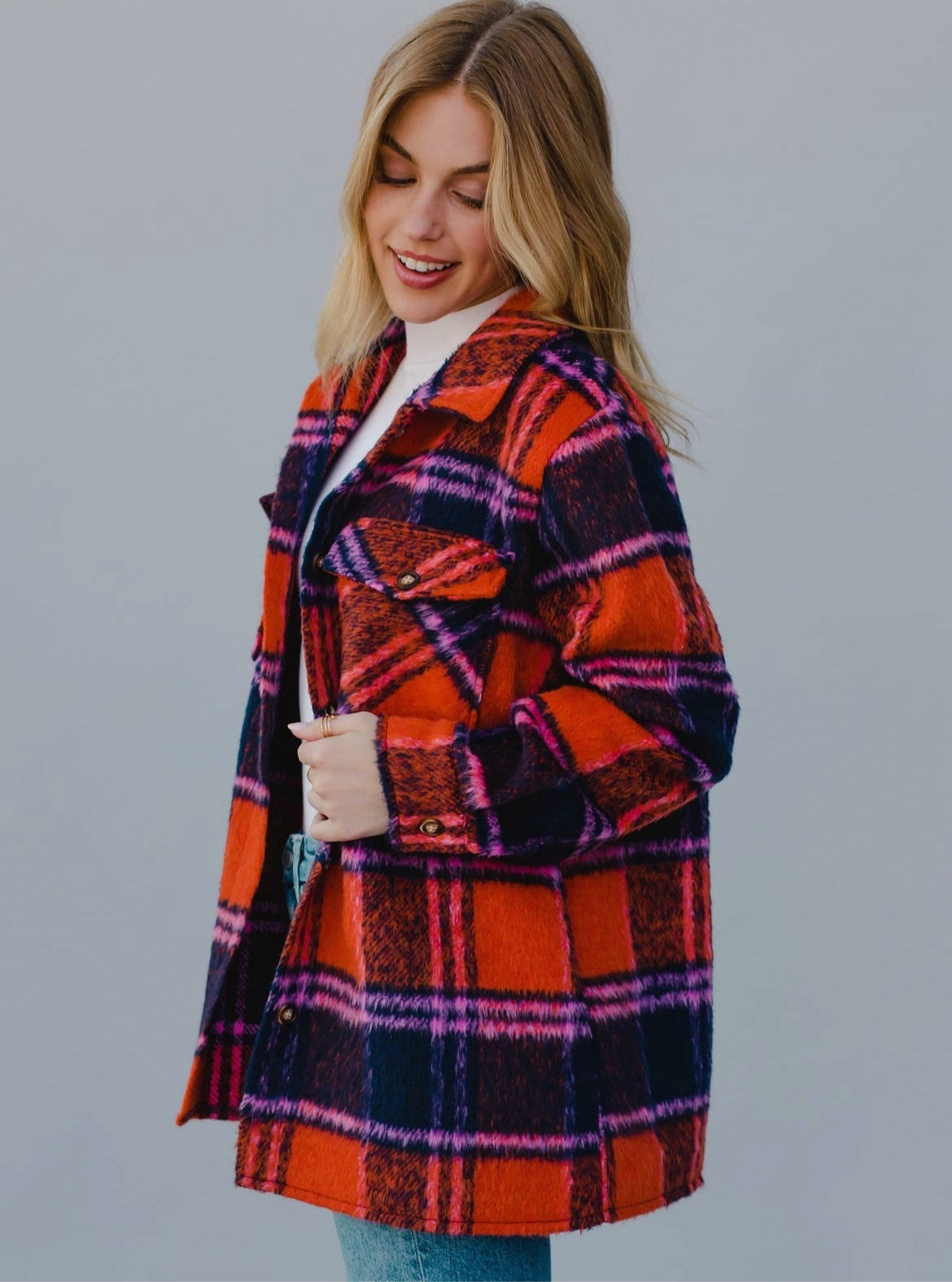 Olivia plaid jacket