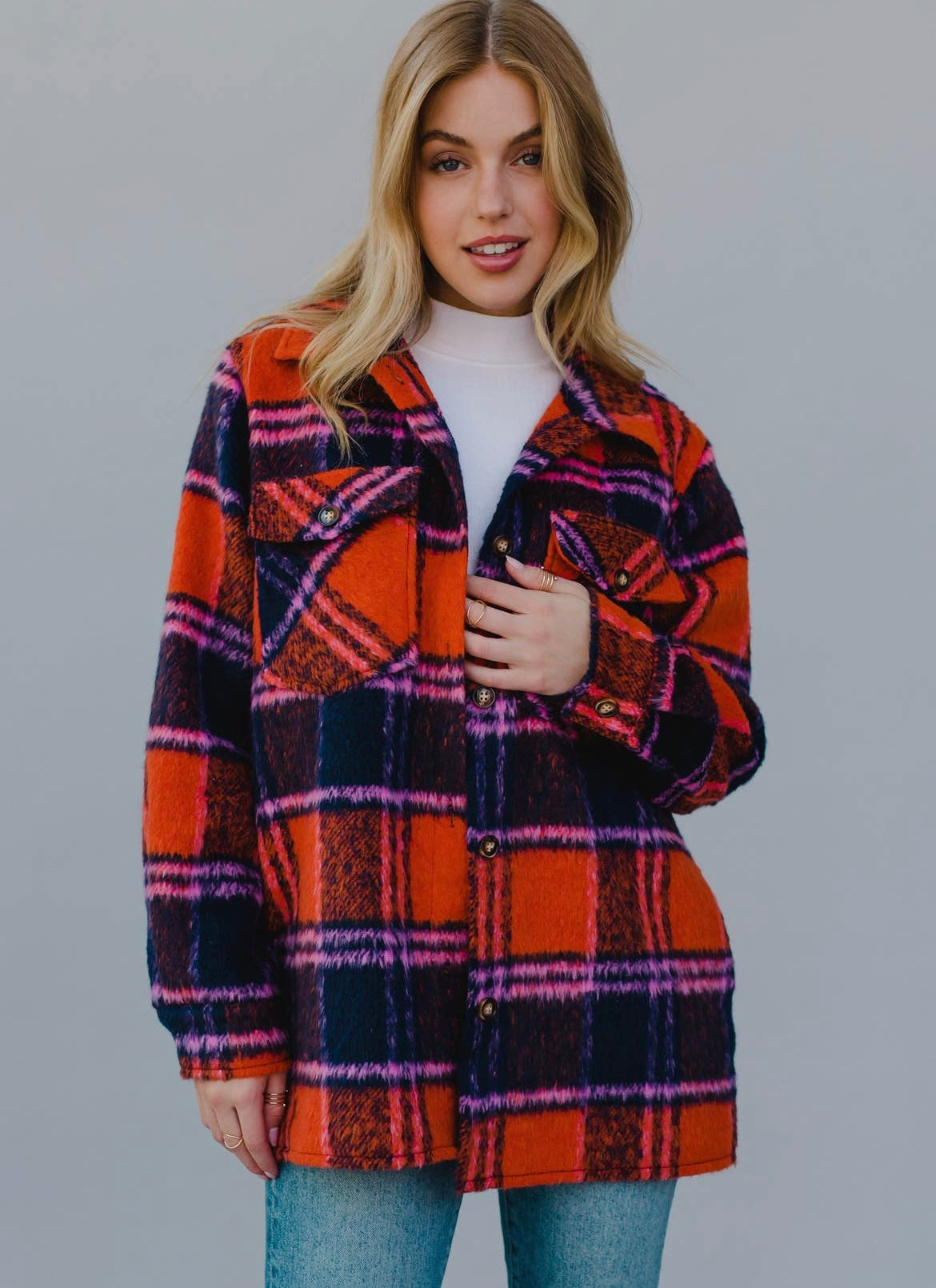 Olivia plaid jacket