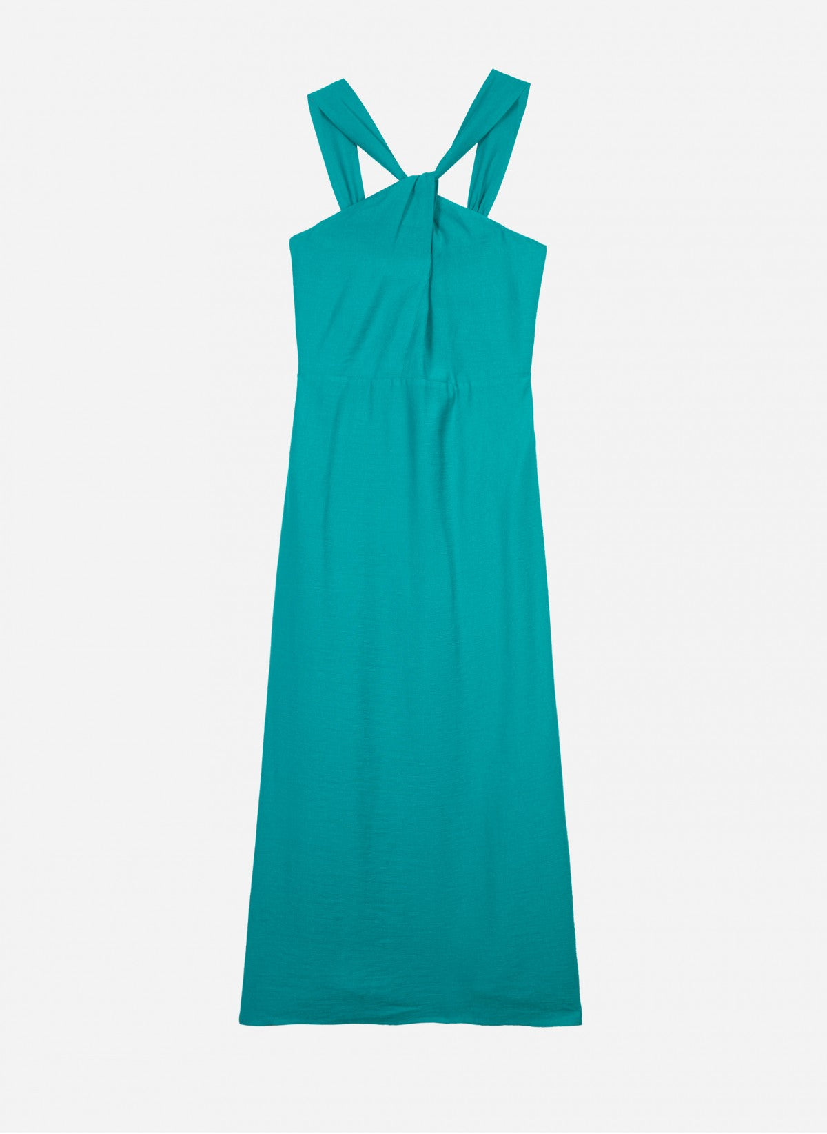 Boho midi dress in turquoise