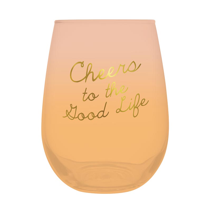 Jumbo Stemless Wine Glass - Damn Good Wine - Slant Collections