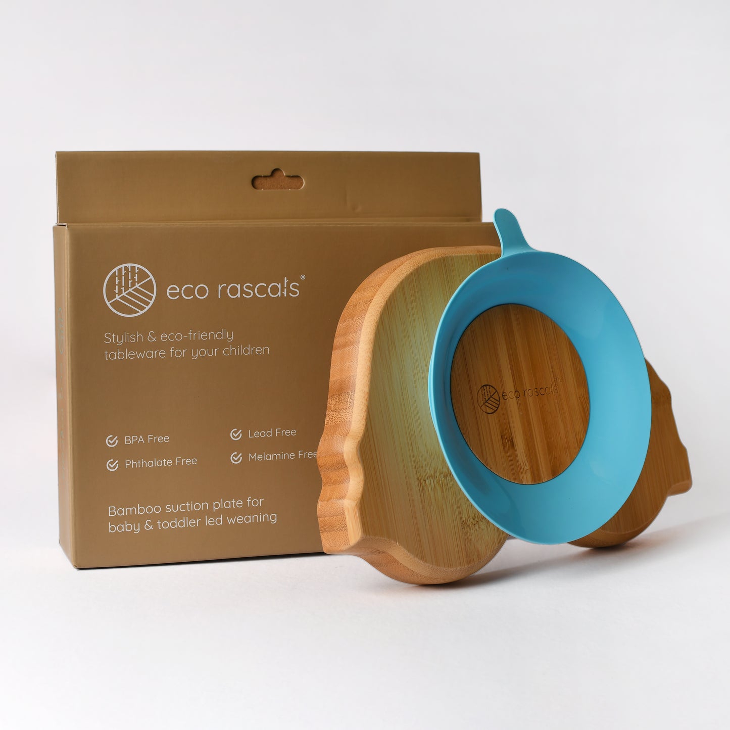 car bamboo kids plate