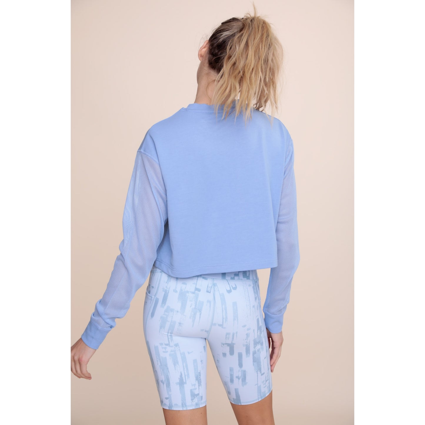 ACTIVE AF long sleeve top in periwinkle