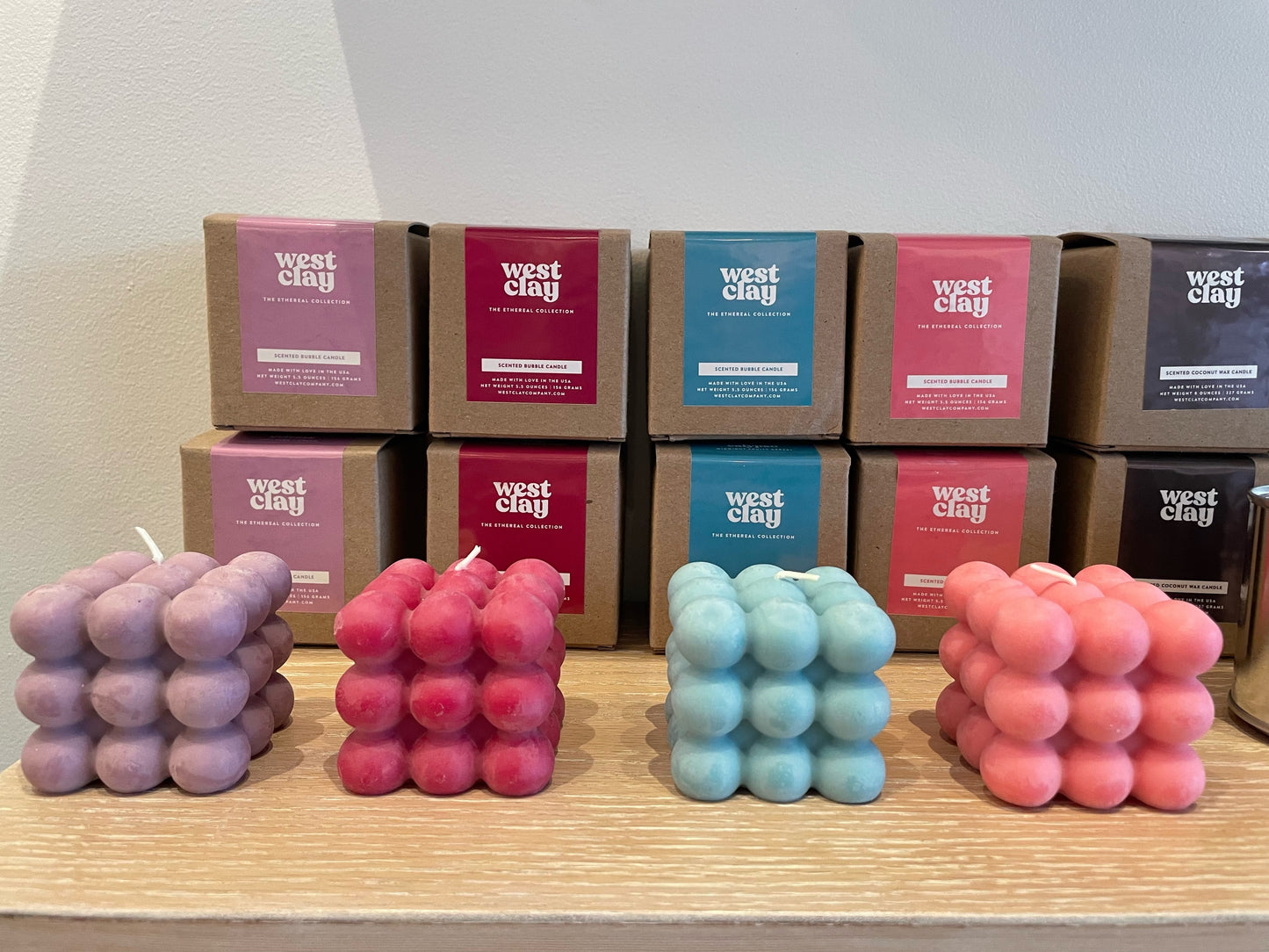 West Clay Bubble Candle - 4 options