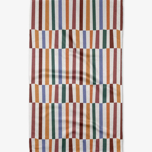 geometry tea towel - wonky stripes