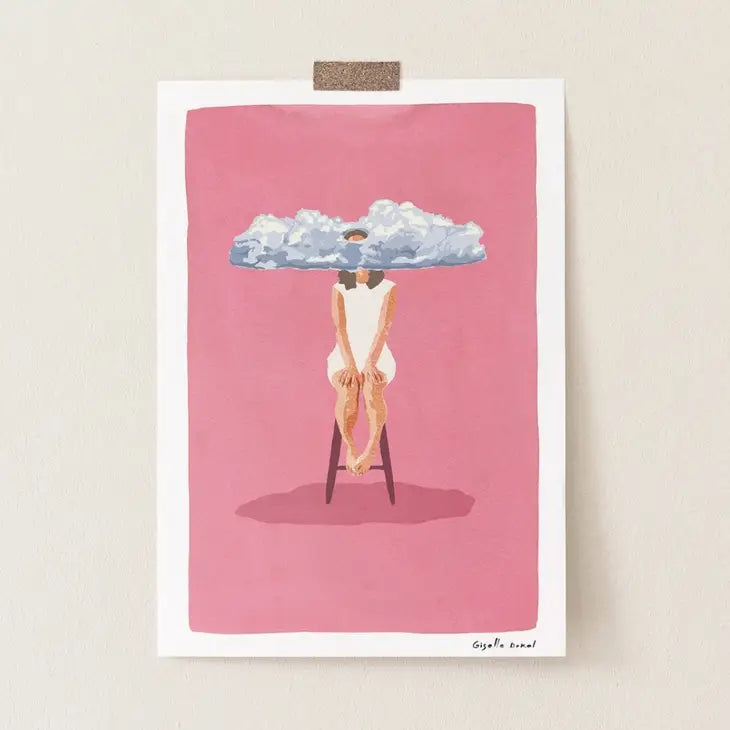 Head in the Clouds print by Giselle Dekel