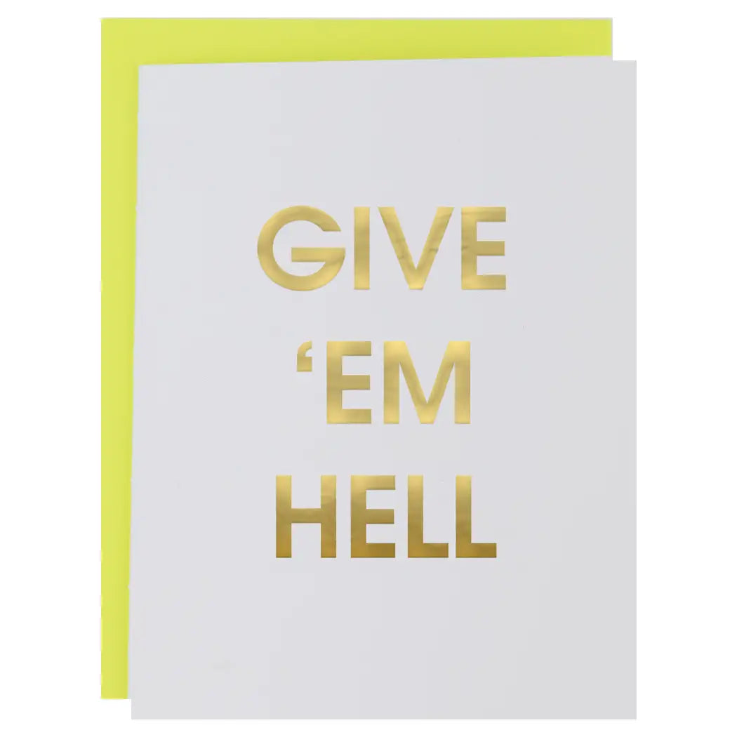 give 'em hell card