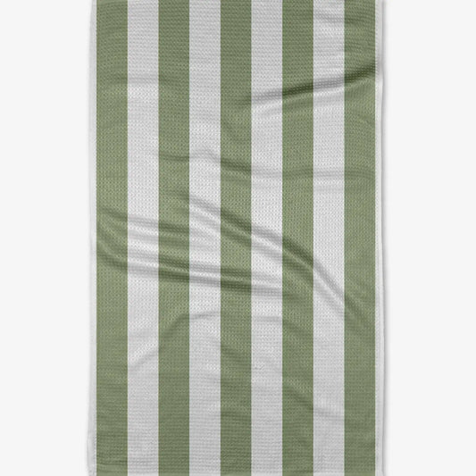 geometry tea towel - candy mint