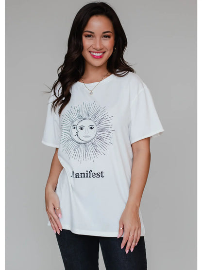 manifest oversized graphic tee