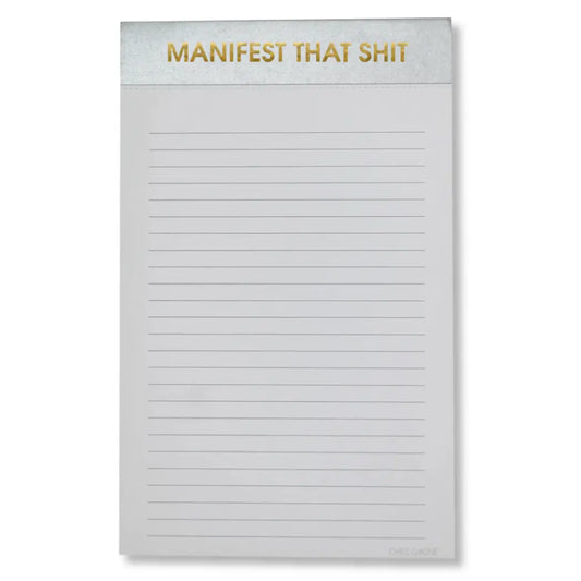 manifest that shit notepad