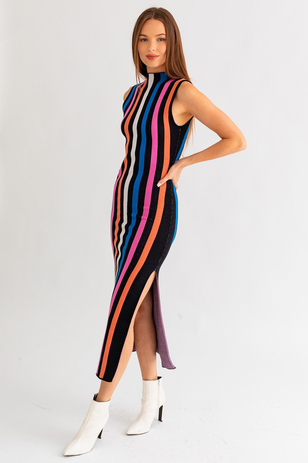 Wren colorful striped dress