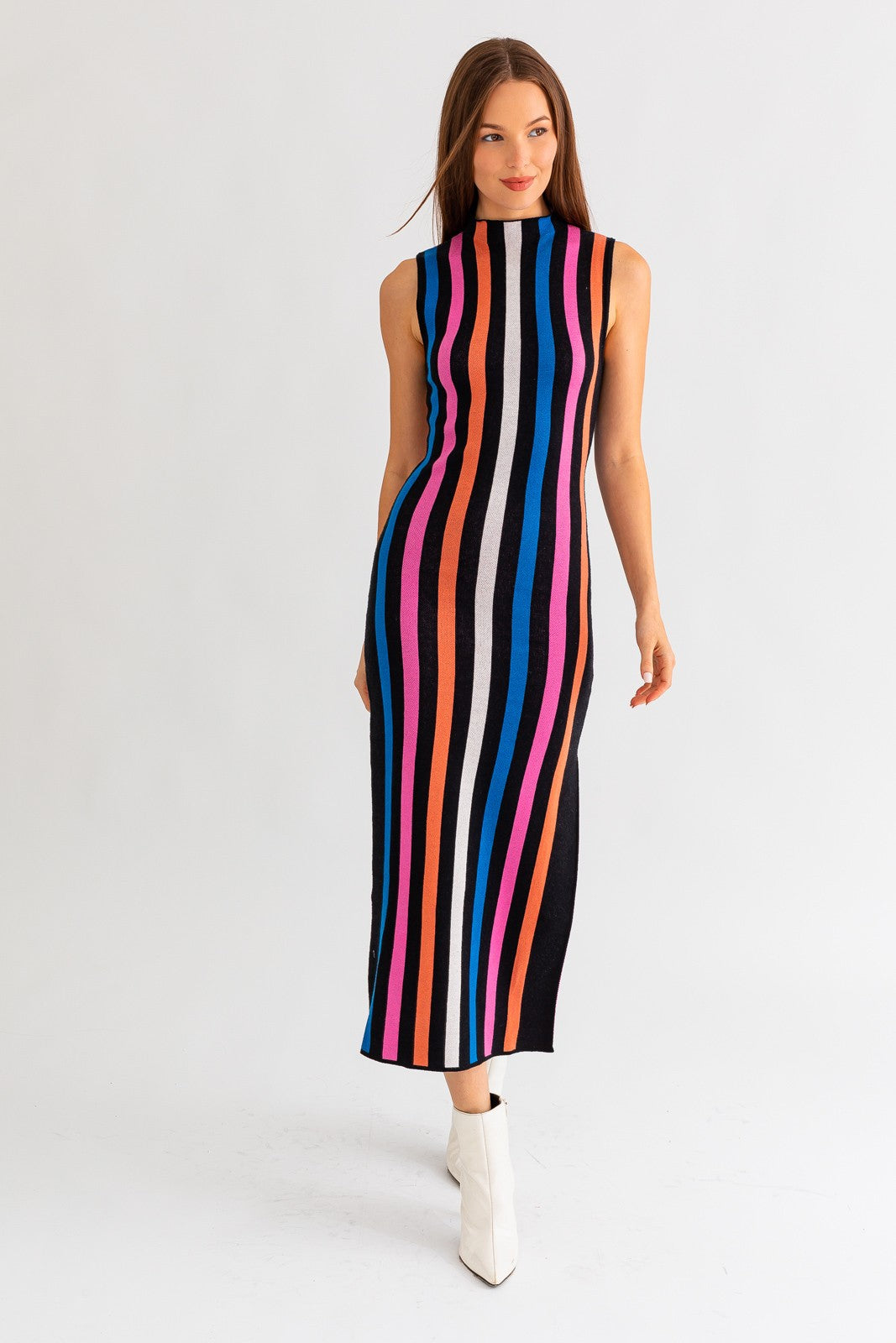 Wren colorful striped dress