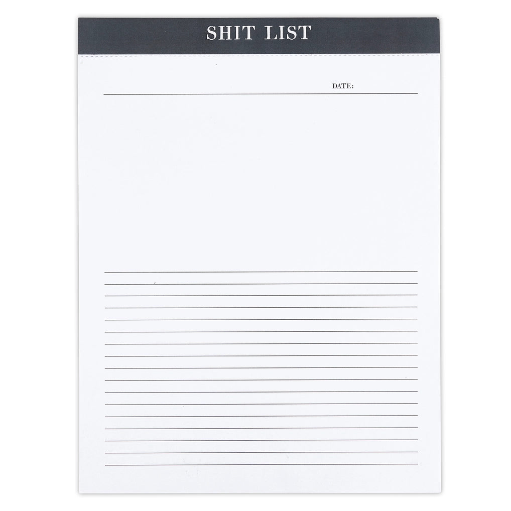 Shit List desktop pad