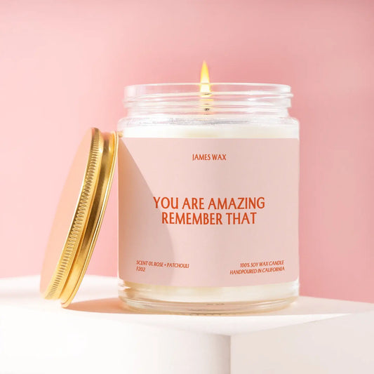 you are amazing candle