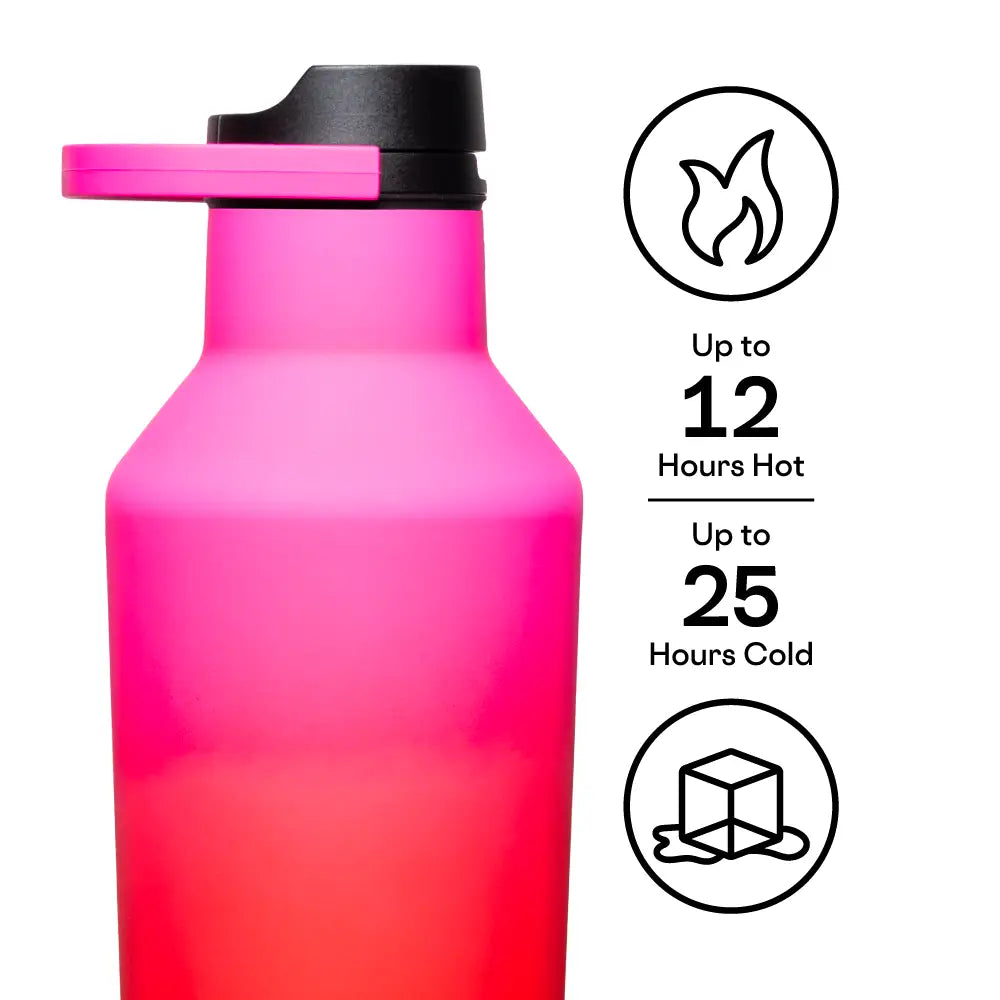 corkcicle 32 oz sports canteen - sangria