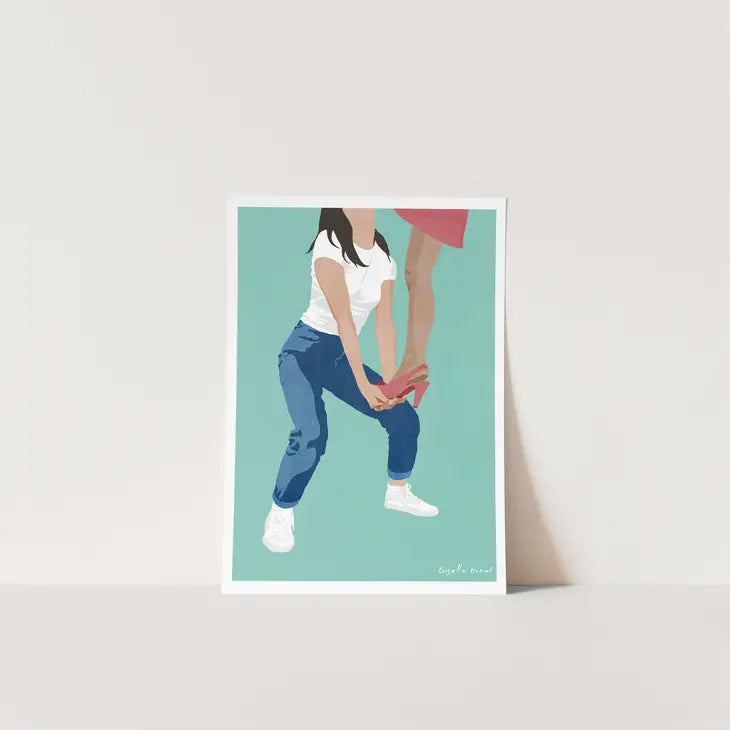 Lift Each Other Up print by Giselle Dekel