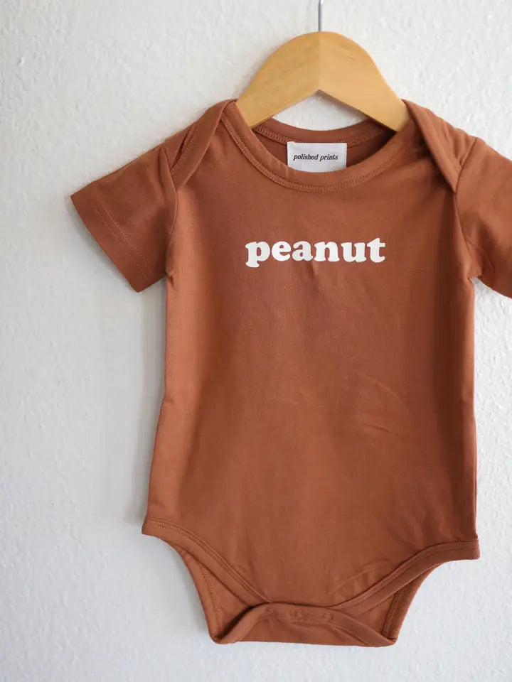 peanut baby onesie
