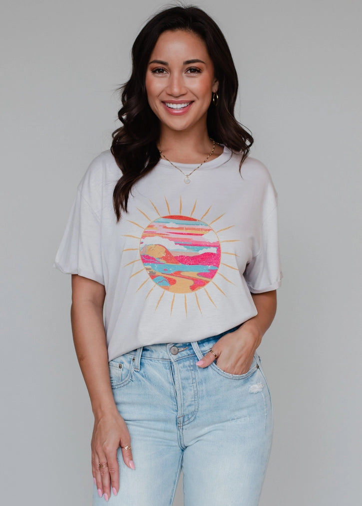 sunny view relaxed tee