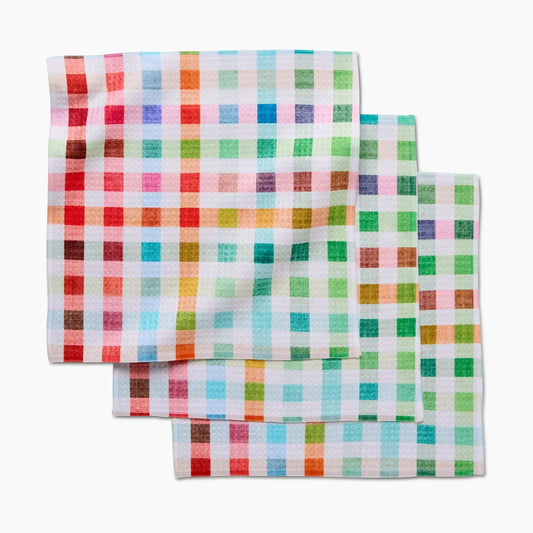 geometry dishcloth set of 3 - woven spring