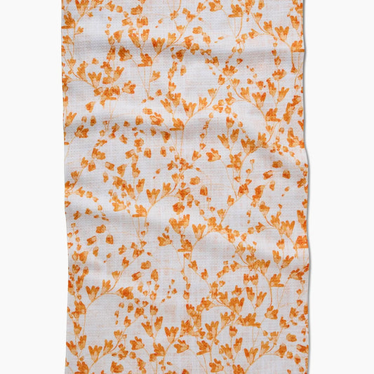 geometry tea towel - golden grassland