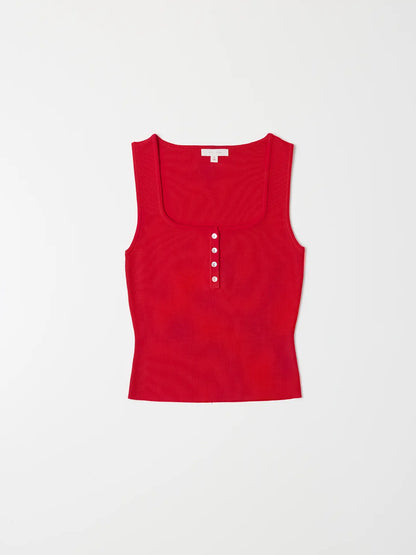 kerrigan sleeveless tank - cherry red