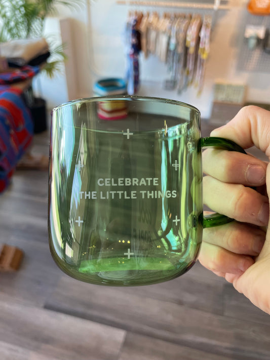 celebrate the little things mug