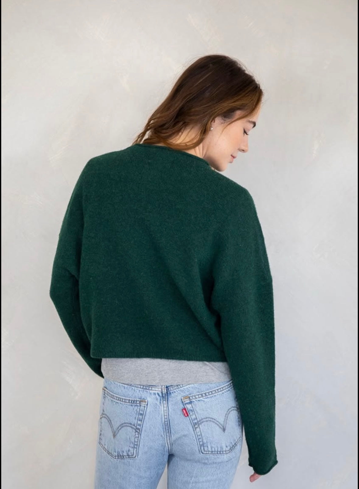 piper cozy cardigan - dark green