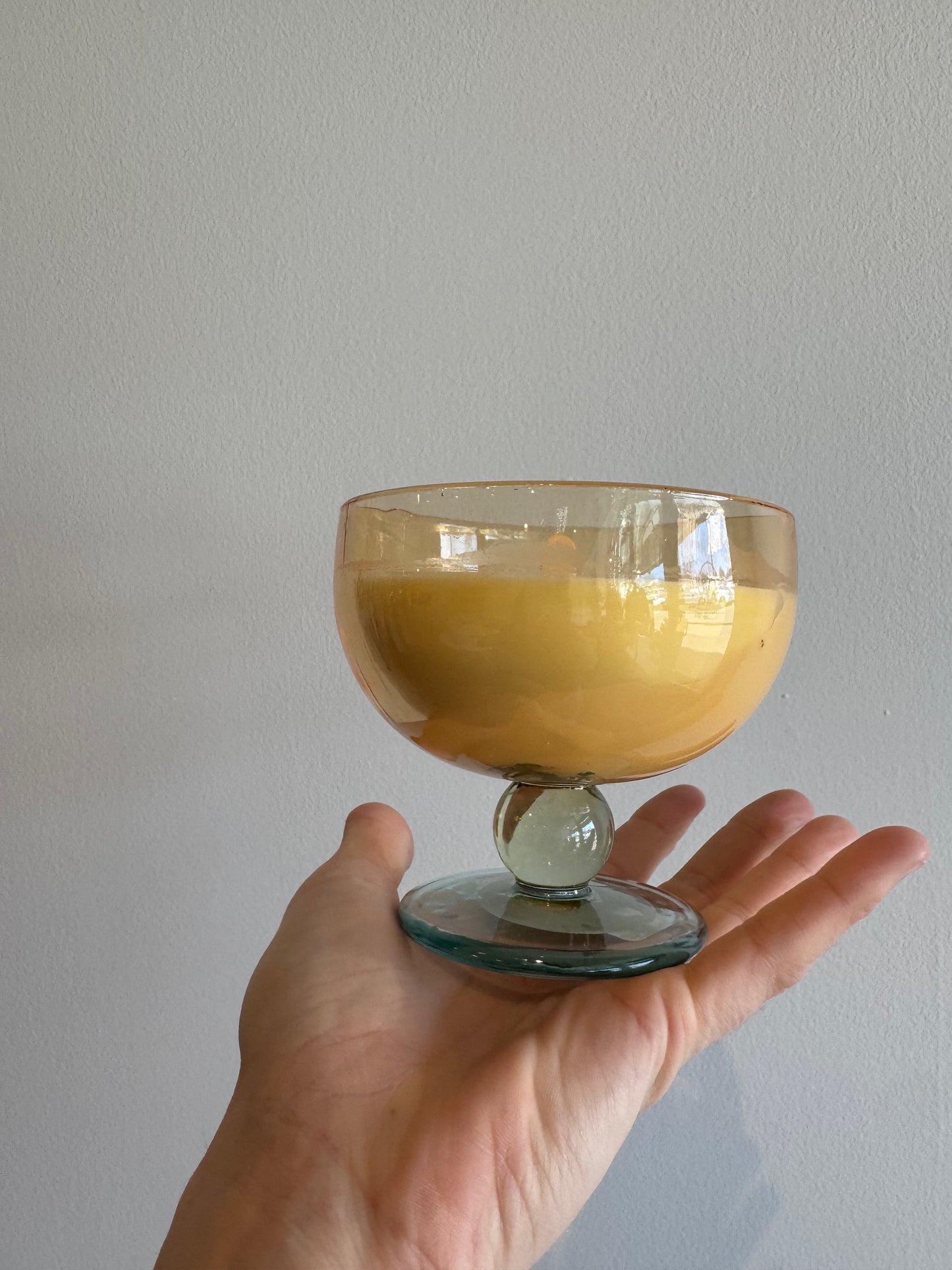 paddywax aura tinted goblet - yellow - wild neroli